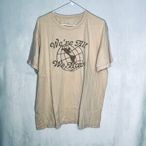 Original Use Earth Day Cream Short Sleeve Shirt New XL